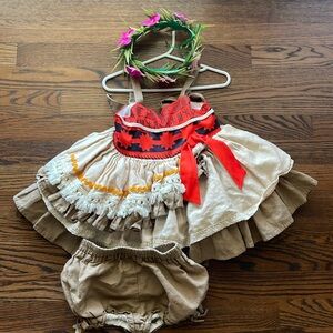 Custome Moana toddler dress